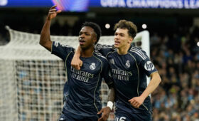 Дубль Винисиуса принес «Реалу» успех в 1/8 финала Лиги чемпионов с «Манчестер Сити»