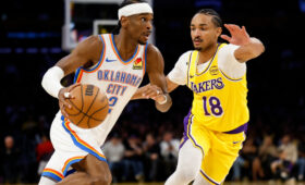 Гилджес-Александр с «Оклахомой-Сити» разгромили обескровленный «Лейкерс»