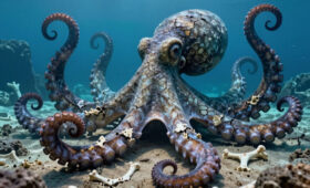 Ученые обнаружили в древних океанах гигантских осьминогов длиной до 19 метров