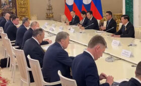 Путин в Кремле встретился с президентом Лаоса после парада Победы