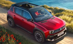 Renault 4 E-Tech позаимствовал у культового прародителя мягкую вставку в крыше